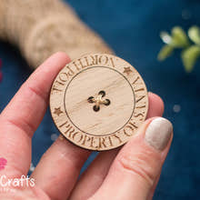 Load image into Gallery viewer, Santa's Button - LOST Property of Santa craft product