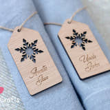 Load image into Gallery viewer, Snowflake Tag Name Place Settings craft product