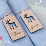 Load image into Gallery viewer, Stag / Reindeer Name Place Table Settings craft product