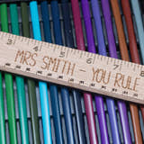 Load image into Gallery viewer, 30cm Personalised Teacher Ruler craft product