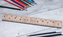 Load image into Gallery viewer, Personalised Oak Ruler