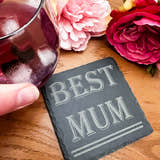Load image into Gallery viewer, Personalised Slate Drinks Coaster – Gift for Mum, Nan & More