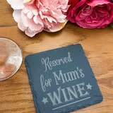 Load image into Gallery viewer, Personalised Slate Drinks Coaster – Gift for Mum, Nan & More