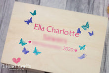 Load image into Gallery viewer, Woodland Hinged Wooden Memory Box