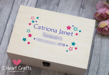 Load image into Gallery viewer, Woodland Hinged Wooden Memory Box