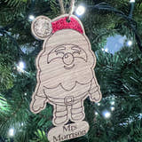 Load image into Gallery viewer, Personalised SANTA Christmas Tree Decoration craft product