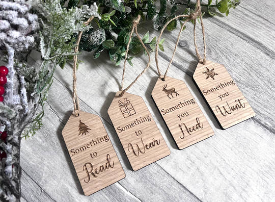 ‘Something’ gift tags - Set of 4 craft product