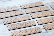 Load image into Gallery viewer, 15cm Custom Name Oak Ruler