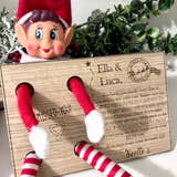 Load image into Gallery viewer, Personalised Elf arrival postcard craft product