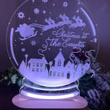 Load image into Gallery viewer, Colour Change Christmas LED Light up Snowglobe - personalised