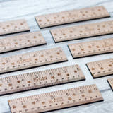 Load image into Gallery viewer, 15cm Custom Name Oak Ruler craft product