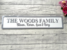 Load image into Gallery viewer, Family Name &quot;Road Signs&quot; - Grey &amp; White
