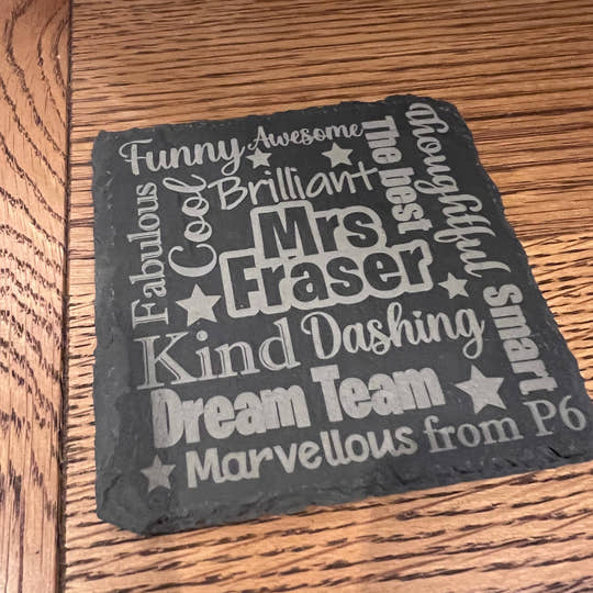 Teachers Slate Coaster craft product