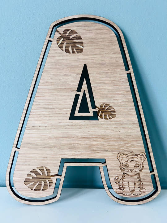 Jungle Themed Wall Letters craft product