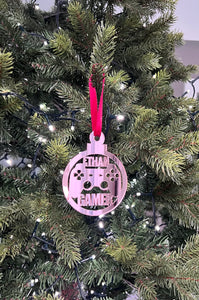 Gamer - 'Any Name' Christmas Tree Decoration