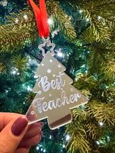 Load image into Gallery viewer, Best Teacher Tree Decoration
