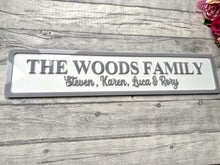 Load image into Gallery viewer, Family Name &quot;Road Signs&quot; - Grey &amp; White
