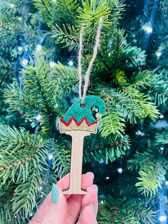 Elf ‘Initial’ Christmas Tree Decoration craft product