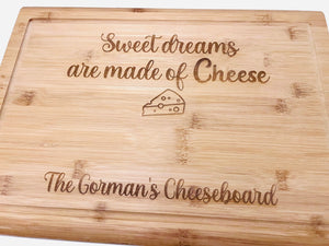 'Sweet Dreams' Cheese Board - Personalised