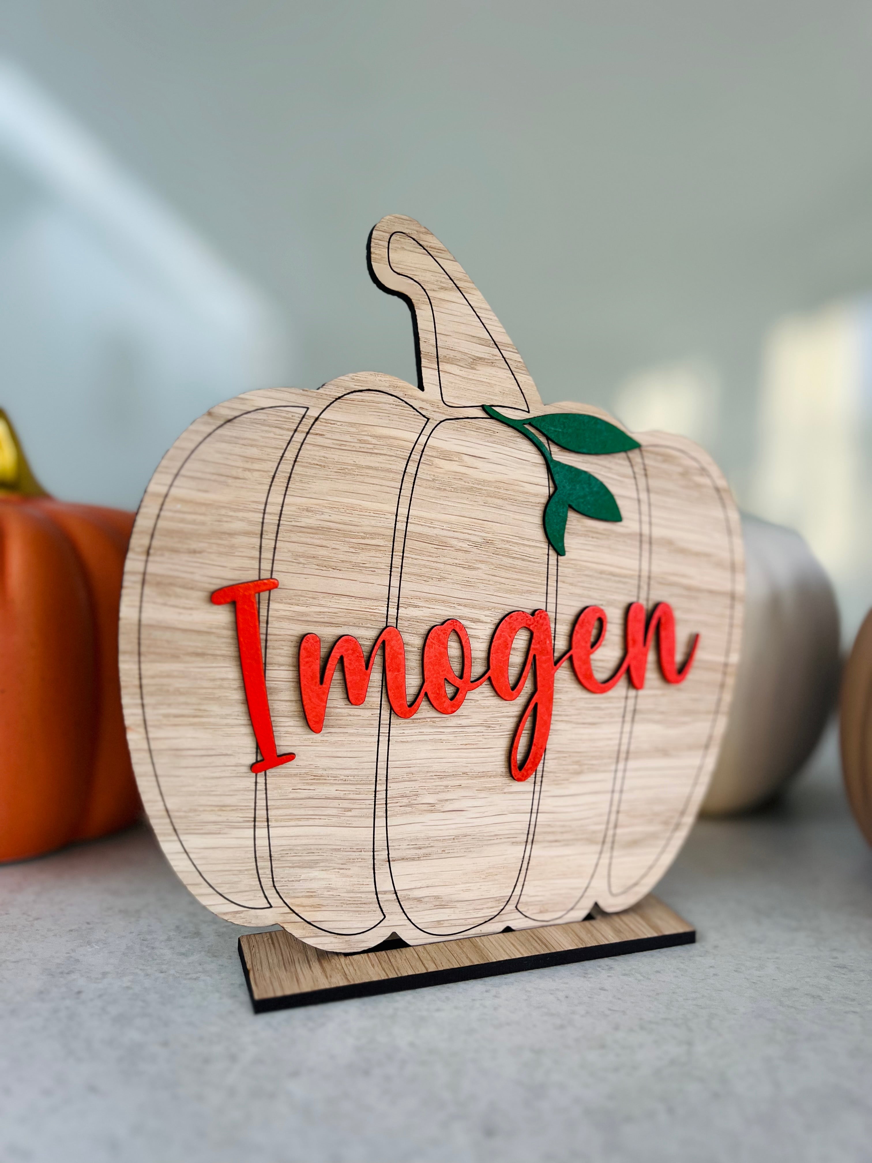 Load image into Gallery viewer, Personalised Pumpkins craft product
