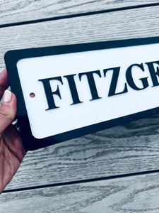 Personalised bar name sign mounted on outdoor wall, perfect for home bar, man cave, or garden pub decor