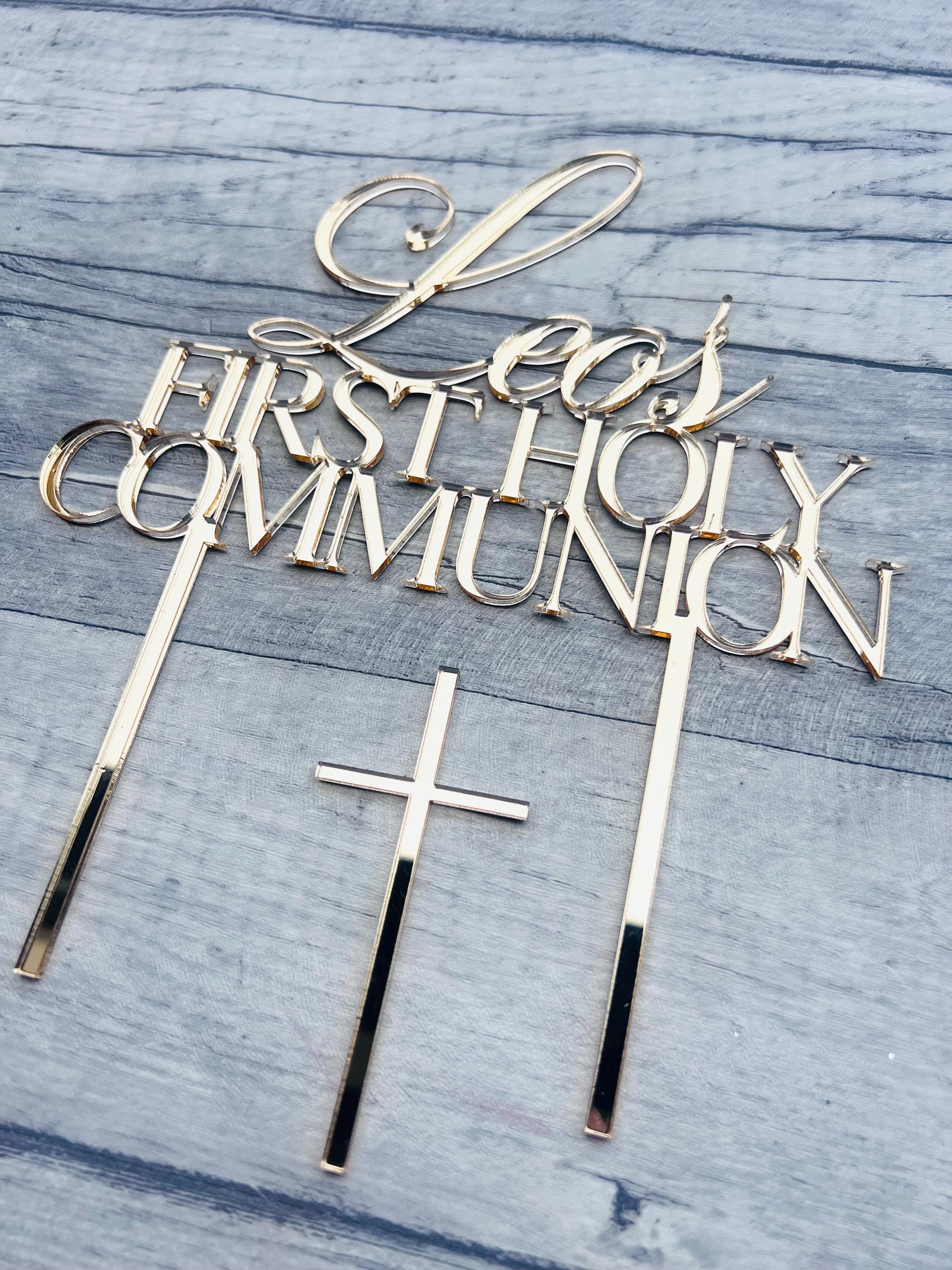 Load image into Gallery viewer, Personalised First Holy Communion Cake Topper

