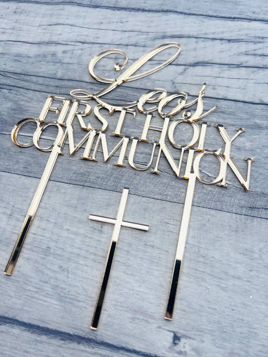 Personalised First Holy Communion Cake Topper