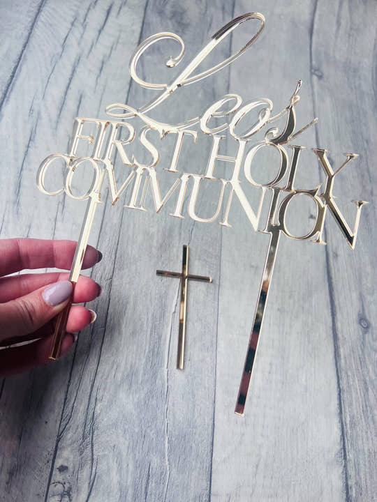 Personalised First Holy Communion Cake Topper