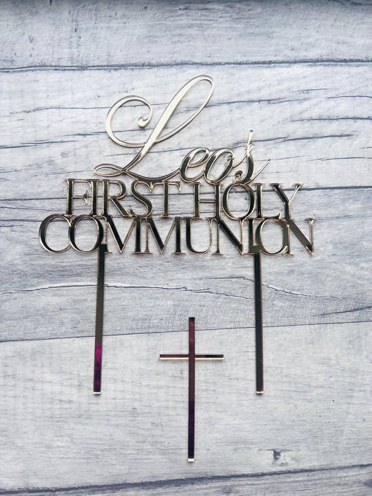 Personalised First Holy Communion Cake Topper