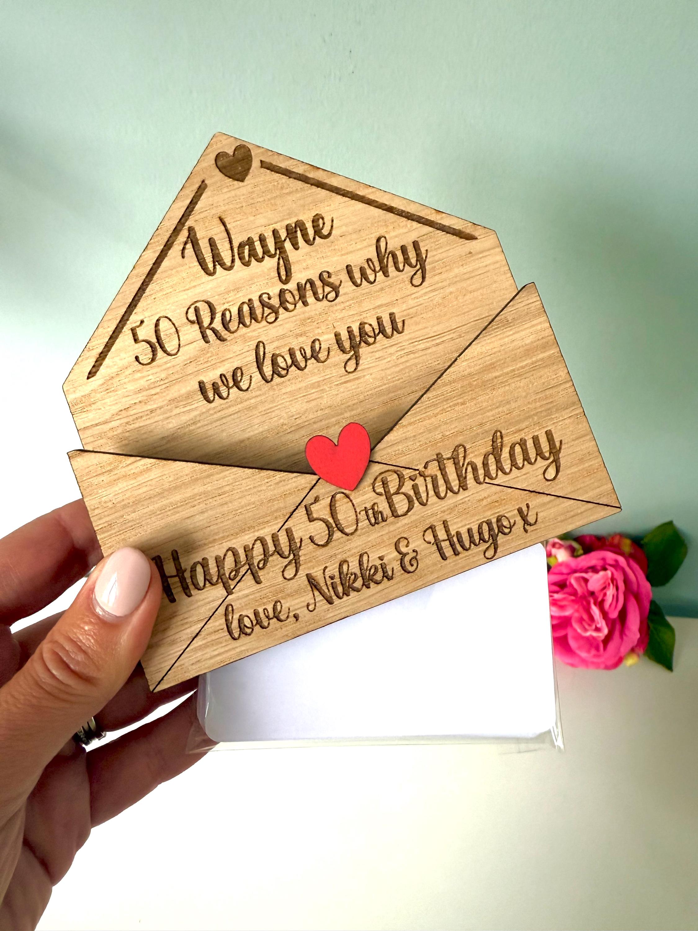 Load image into Gallery viewer, 50th Birthday - Reasons why I love you
