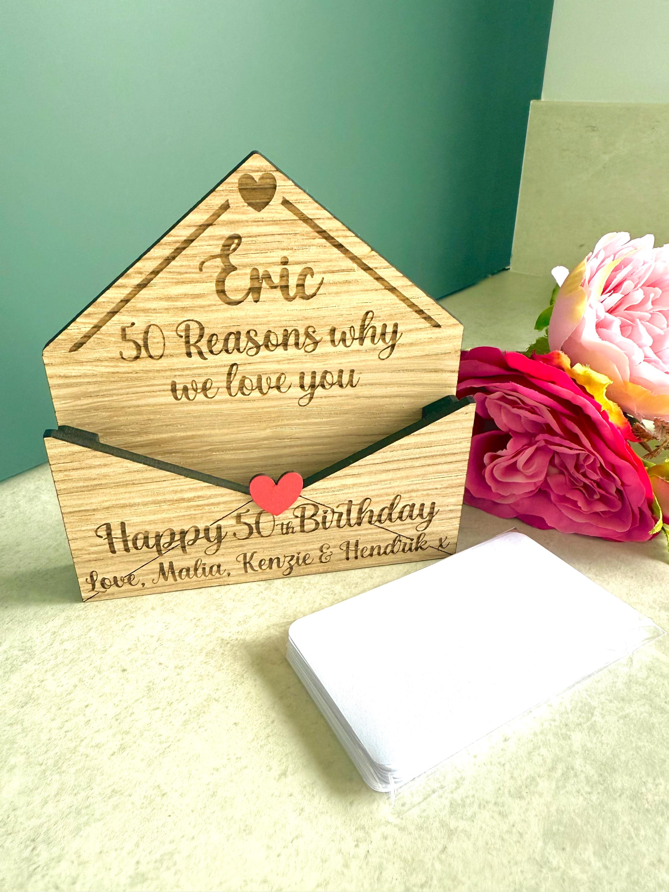 Load image into Gallery viewer, 50th Birthday - Reasons why I love you
