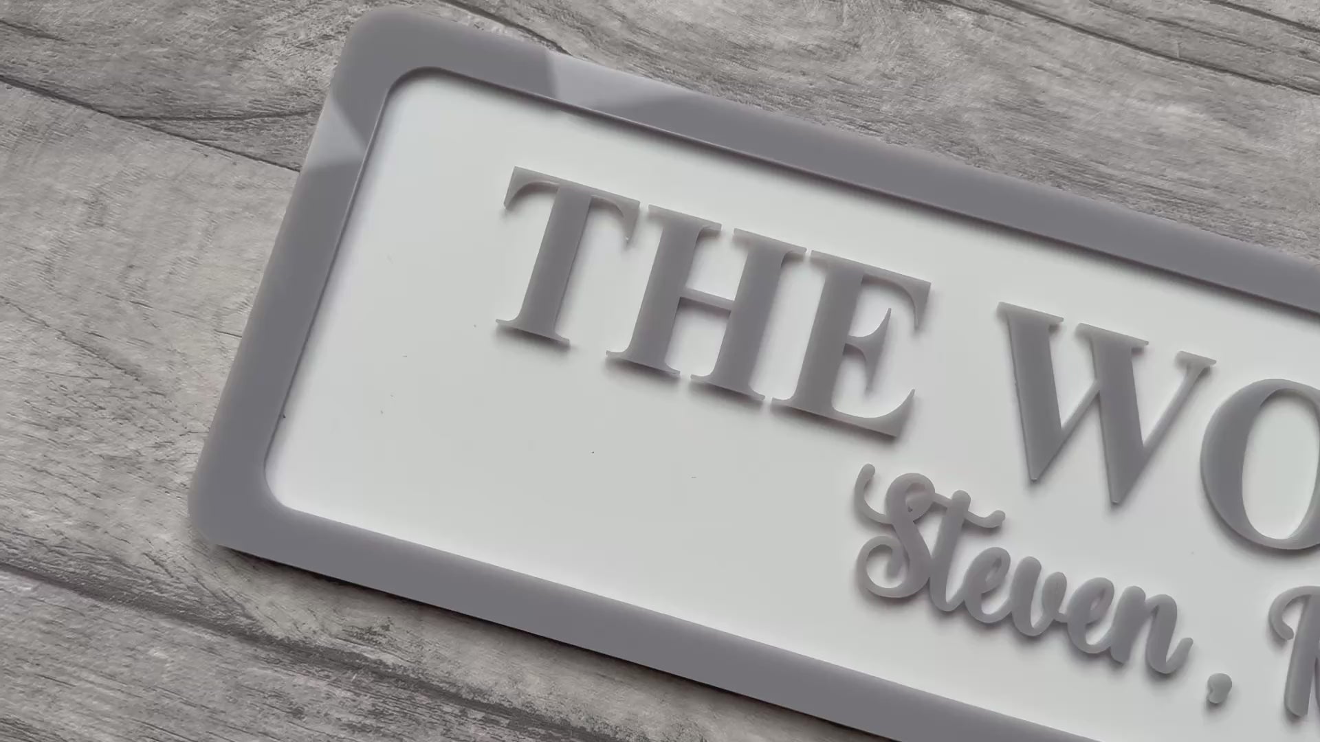 Load and play video in Gallery viewer, Family Name "Road Signs" - Grey &amp; White
