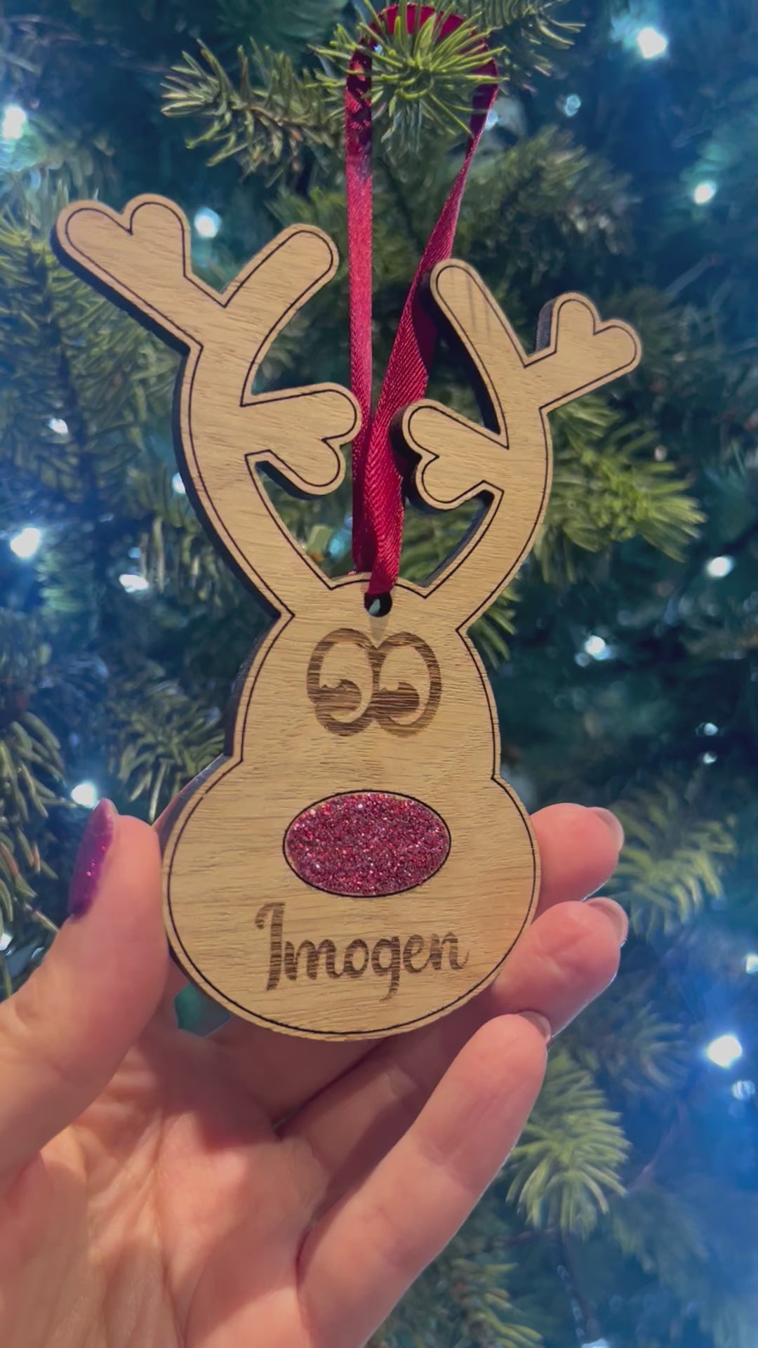 Load and play video in Gallery viewer, Reindeer Tree Decoration
