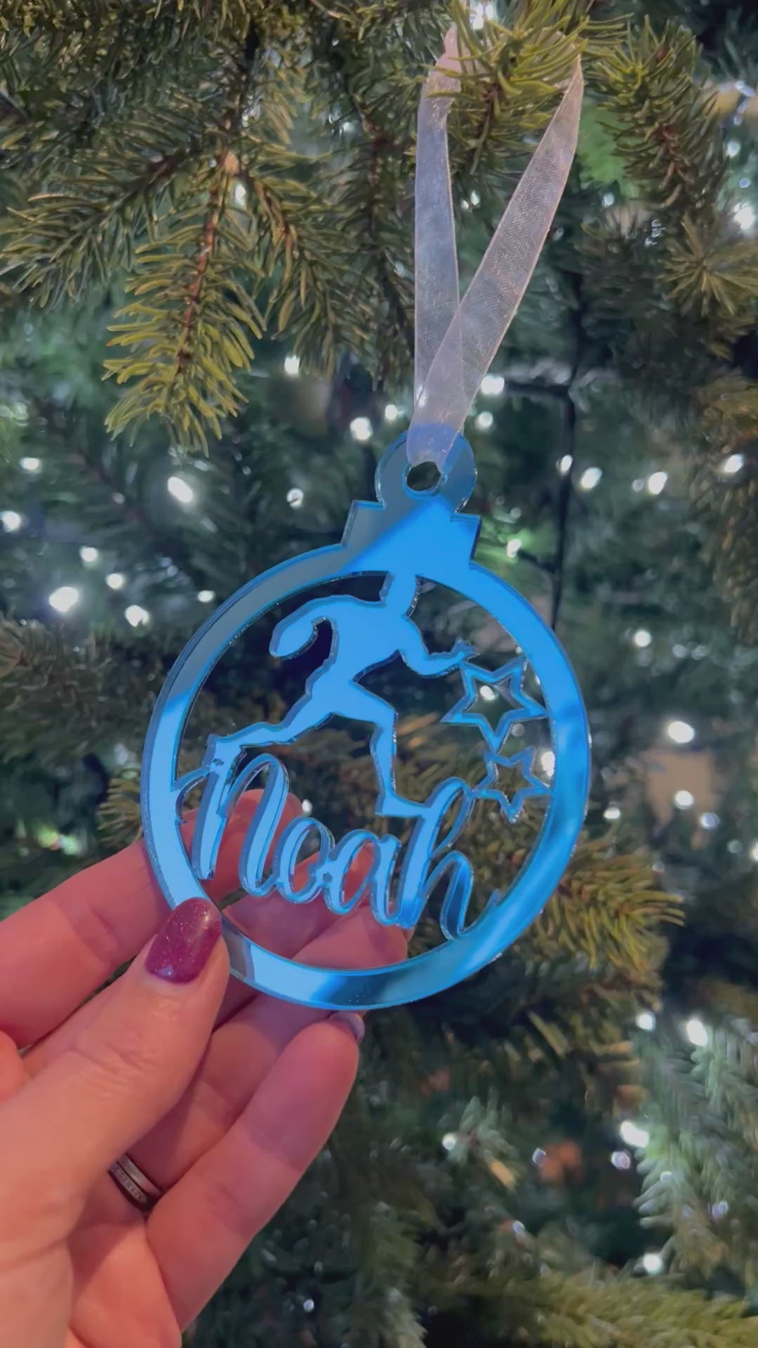 Load and play video in Gallery viewer, Rugby - Christmas Tree Decoration
