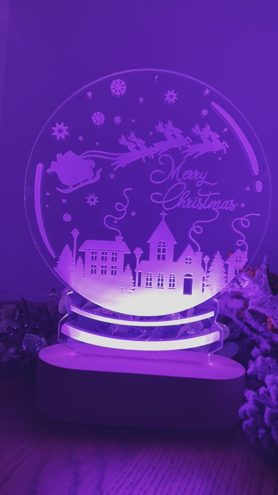 Load and play video in Gallery viewer, ‘Search the skies’ LED Light up Snowglobe
