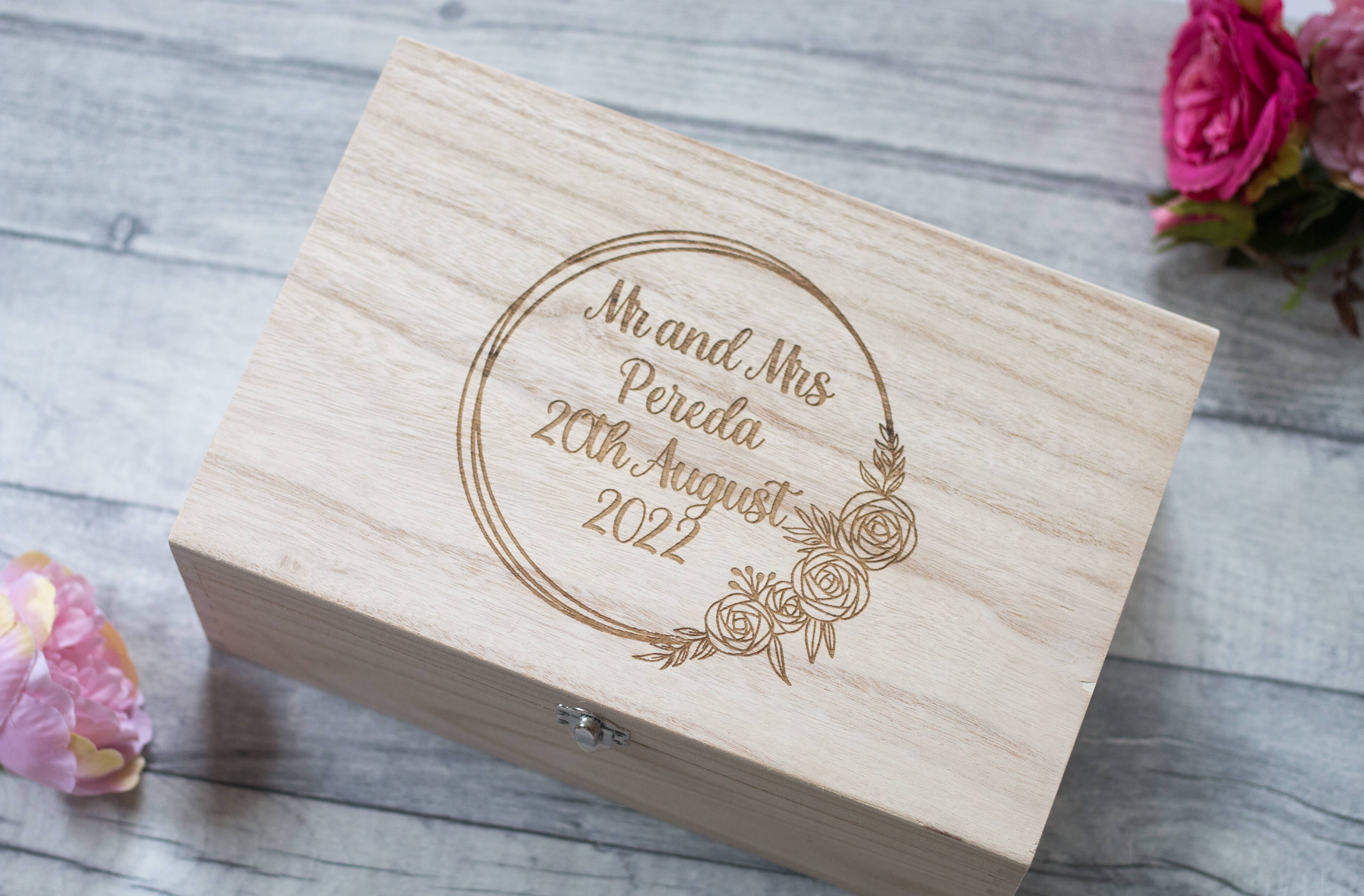 Personalised Wedding Memory Box craft product