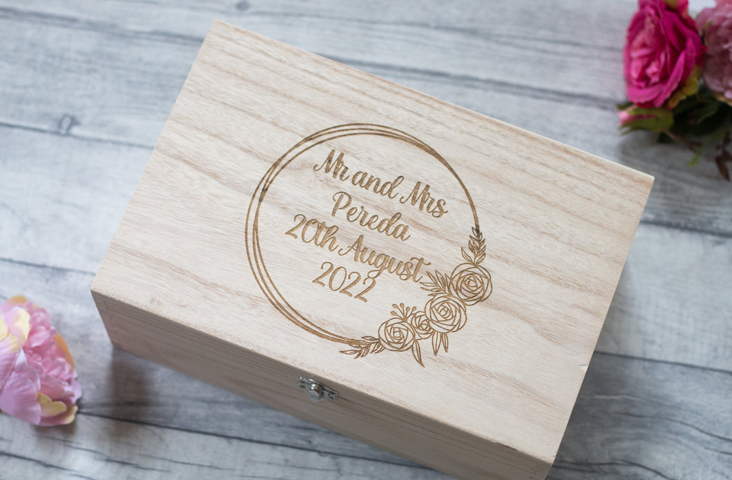 Personalised Wedding Memory Box