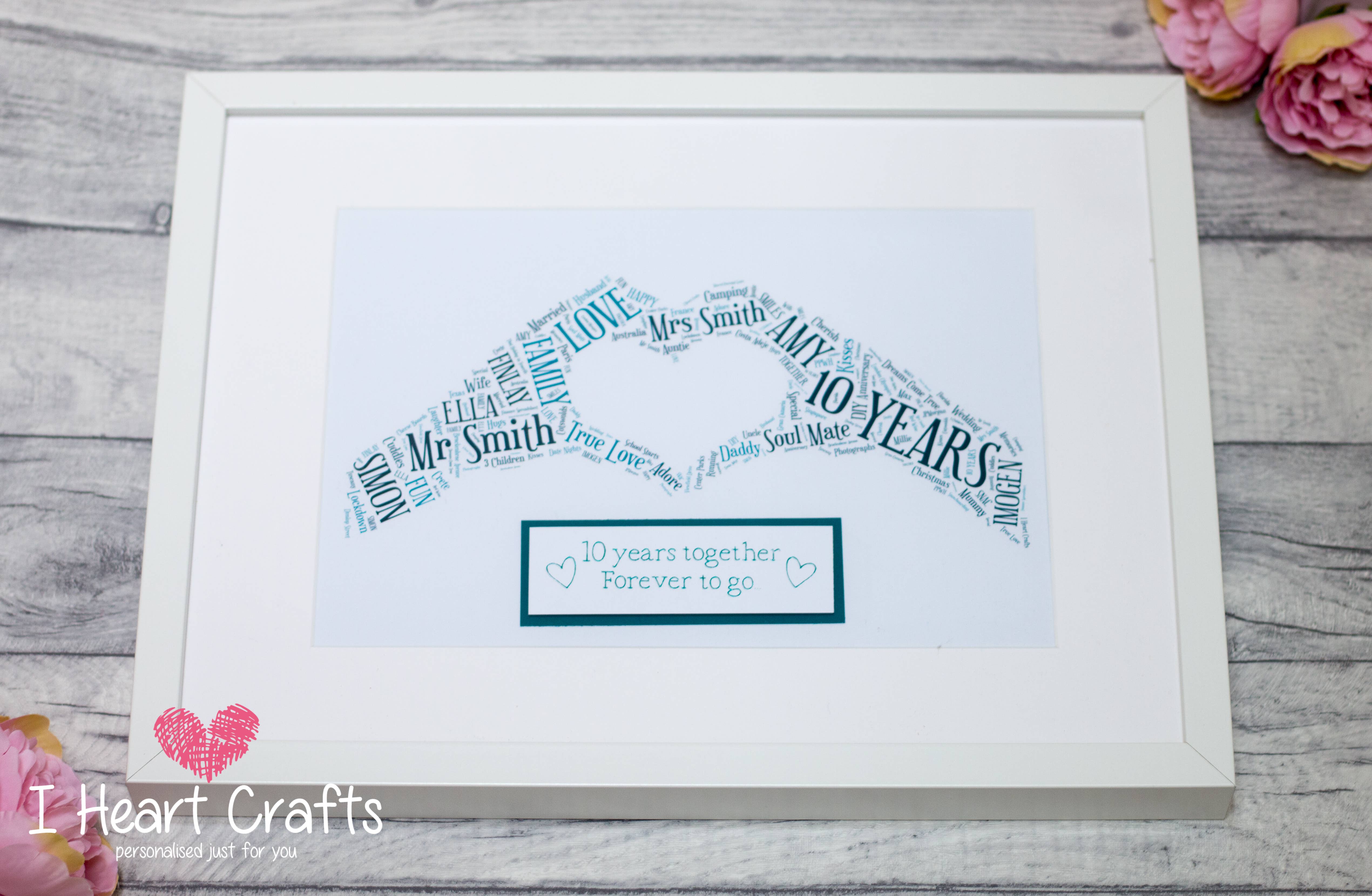 Celebration Word Art Print - Print Only or Framed
