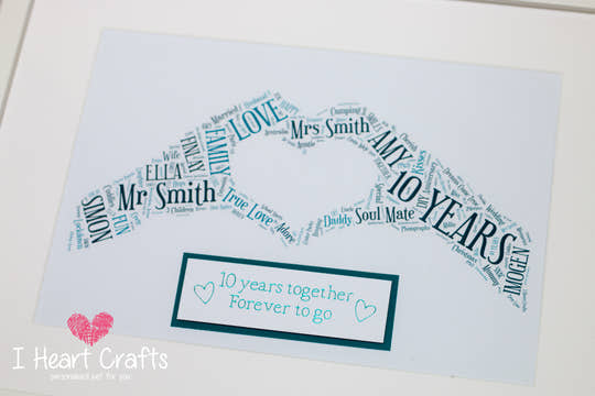 Celebration Word Art Print - Print Only or Framed