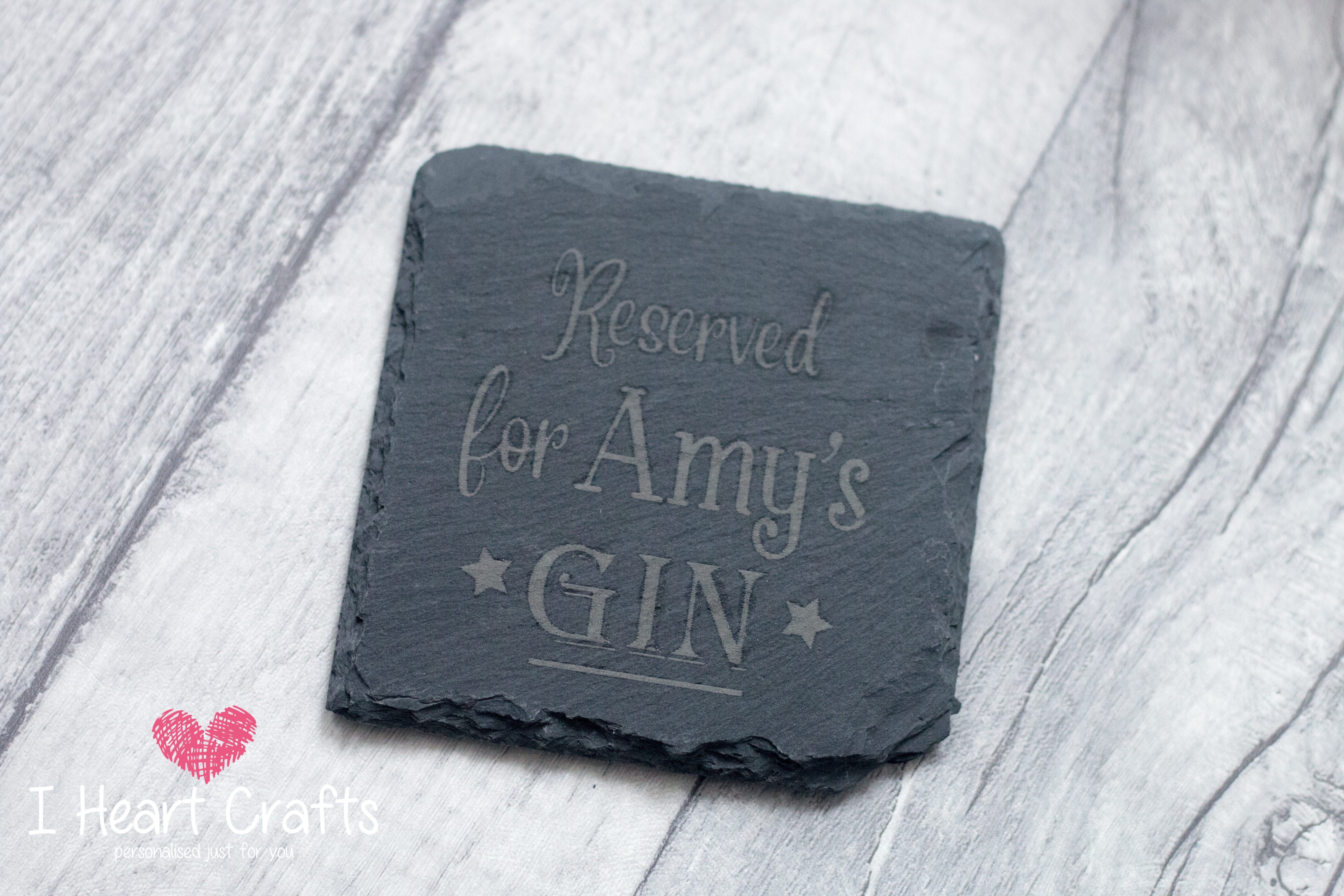 Load image into Gallery viewer, Slate Personalised Coaster - Any Name craft product
