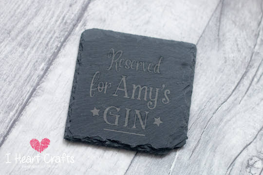 Slate Personalised Coaster - Any Name craft product