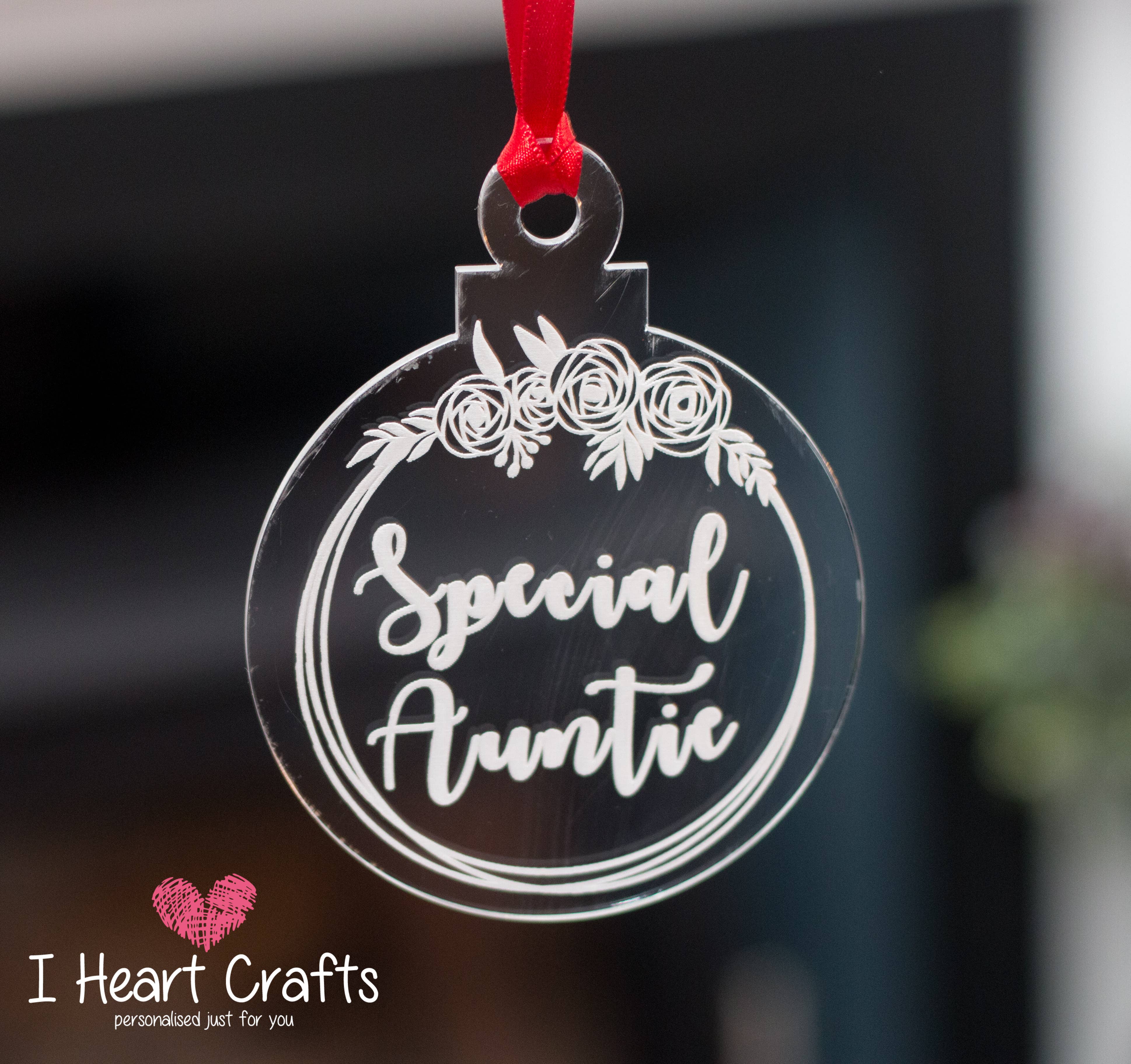Special Auntie Christmas Tree Decoration craft product