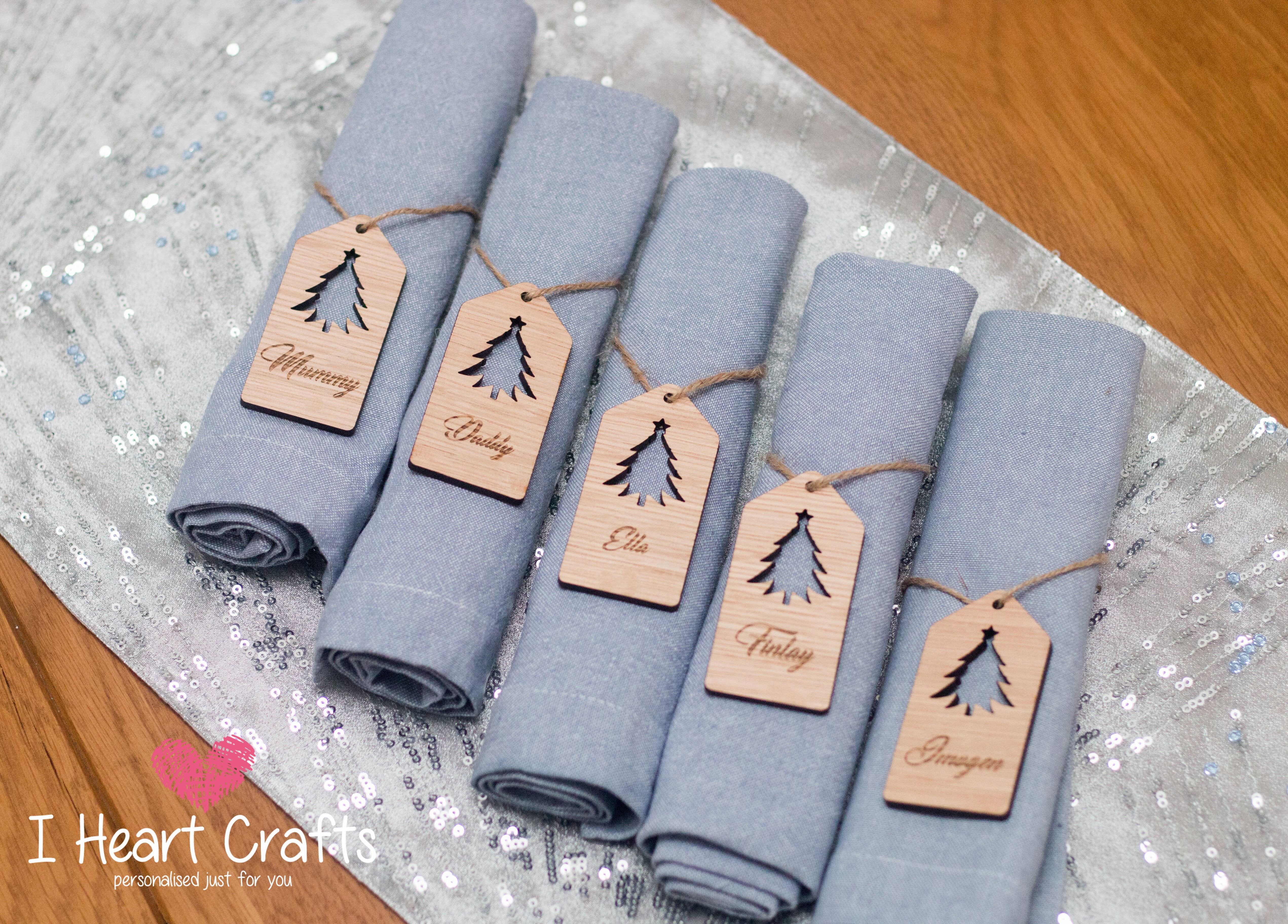 Load image into Gallery viewer, Stag / Reindeer Name Place Table Settings craft product
