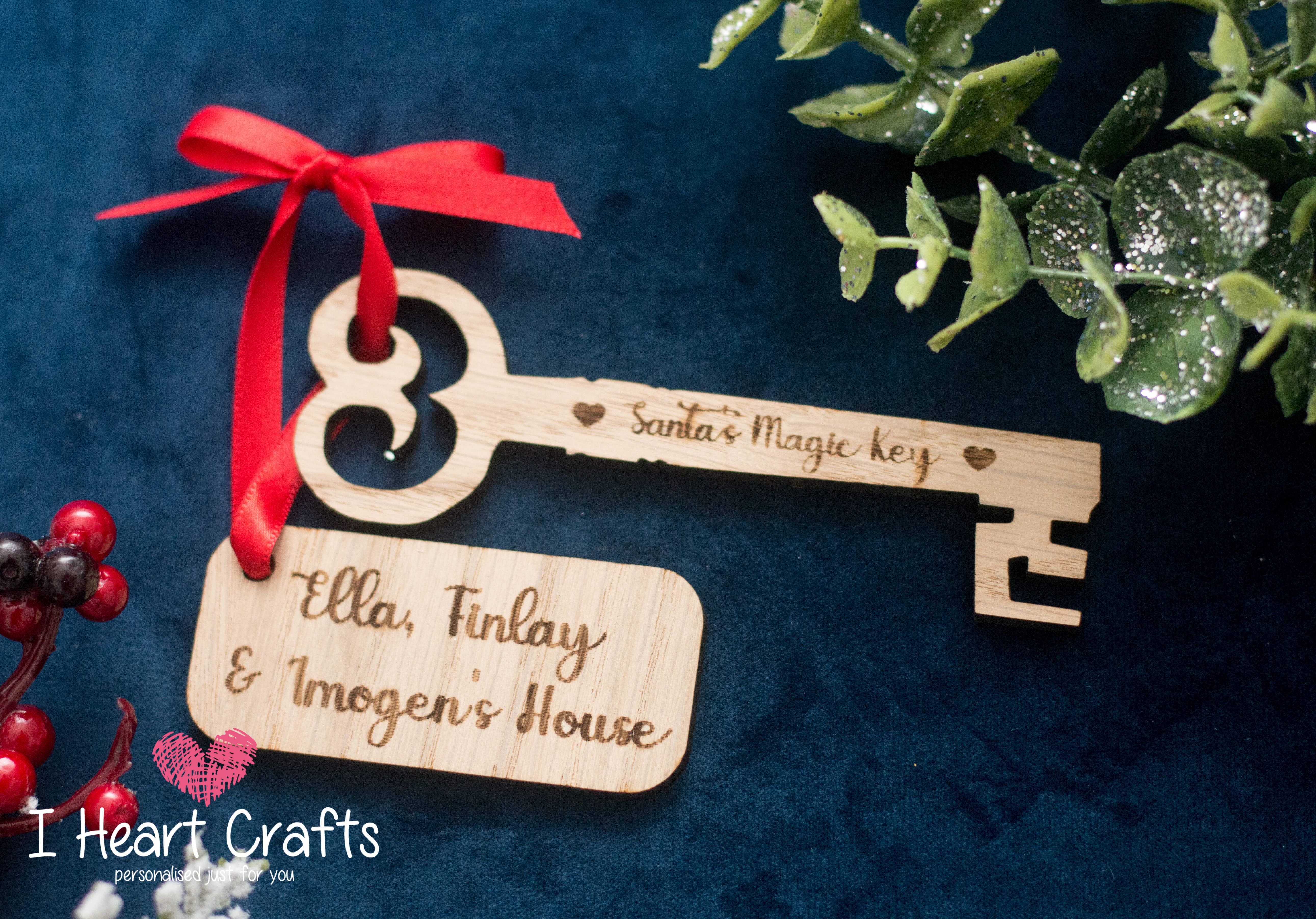 Santa's Magic Key - Personalised craft product