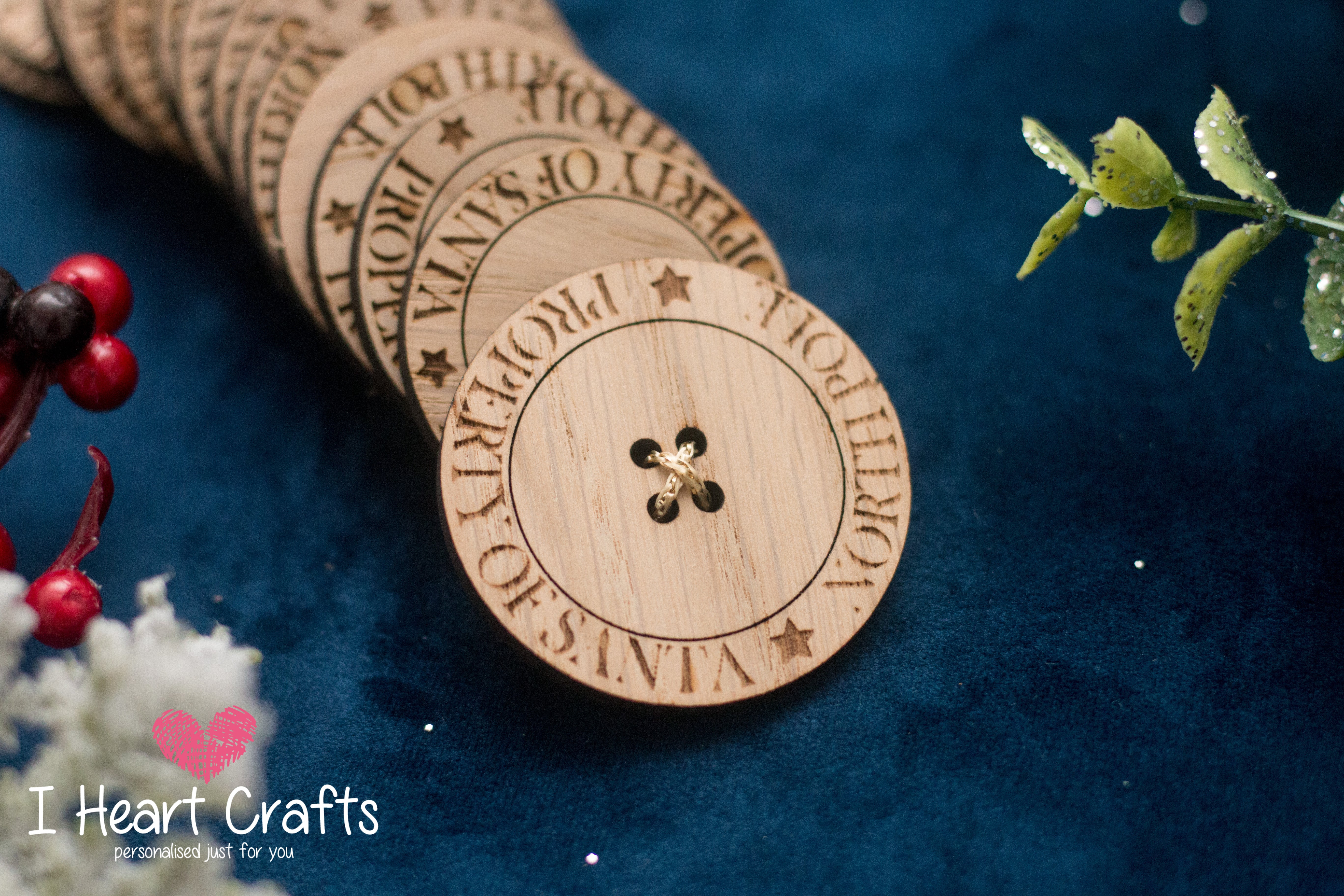 Load image into Gallery viewer, Santa's Button - LOST Property of Santa craft product
