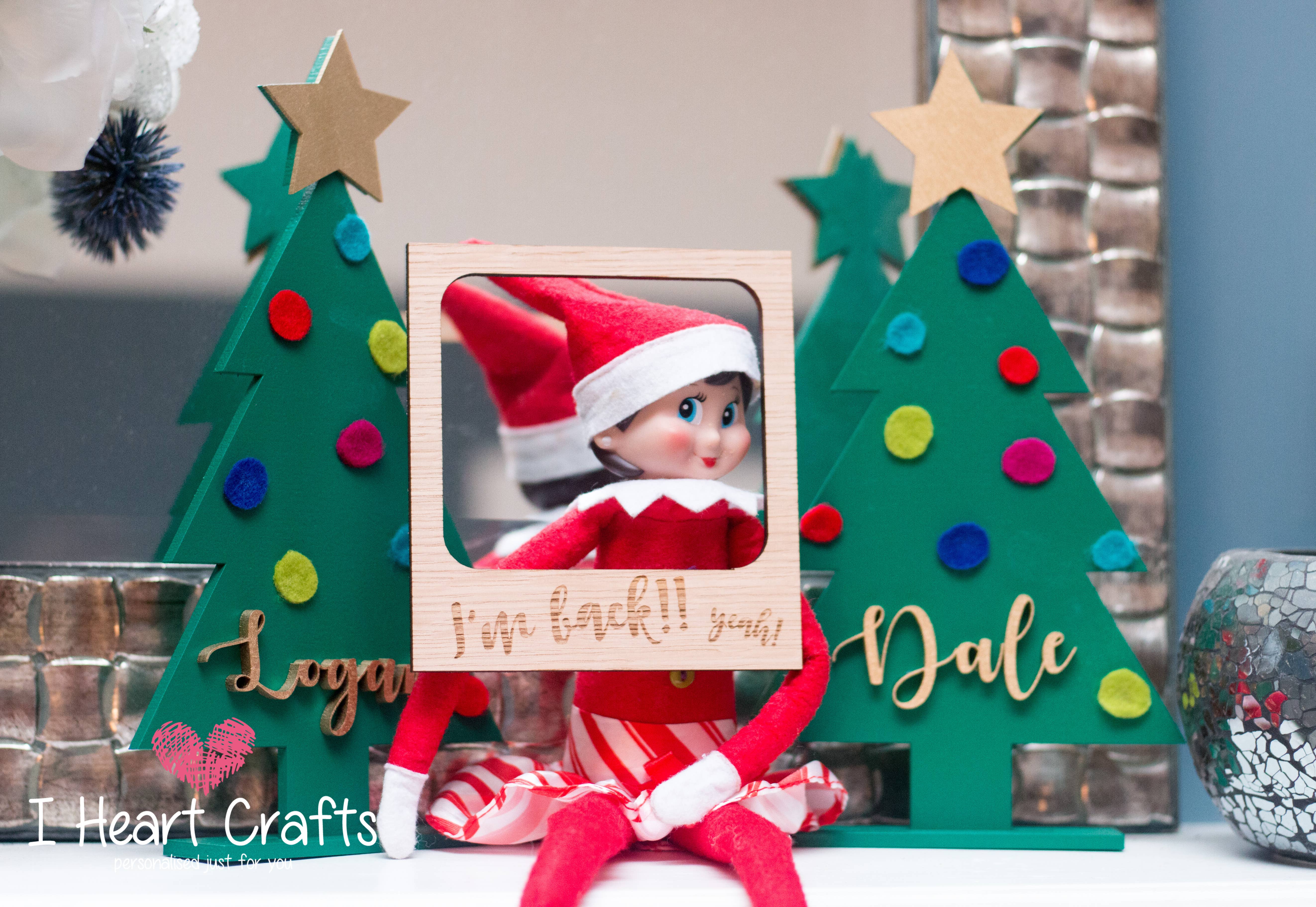Elf on the Shelf Selfie Frame - 'I'm Back'