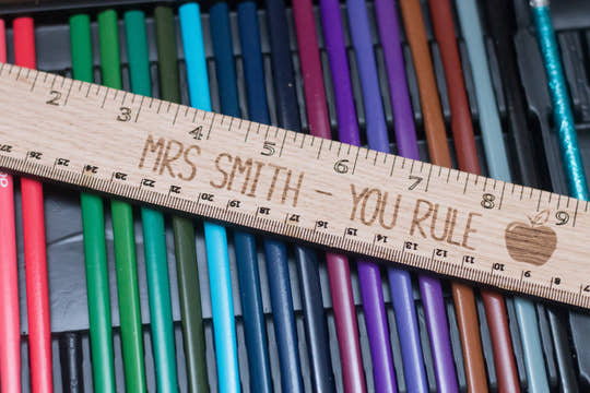 30cm Personalised Teacher Ruler craft product