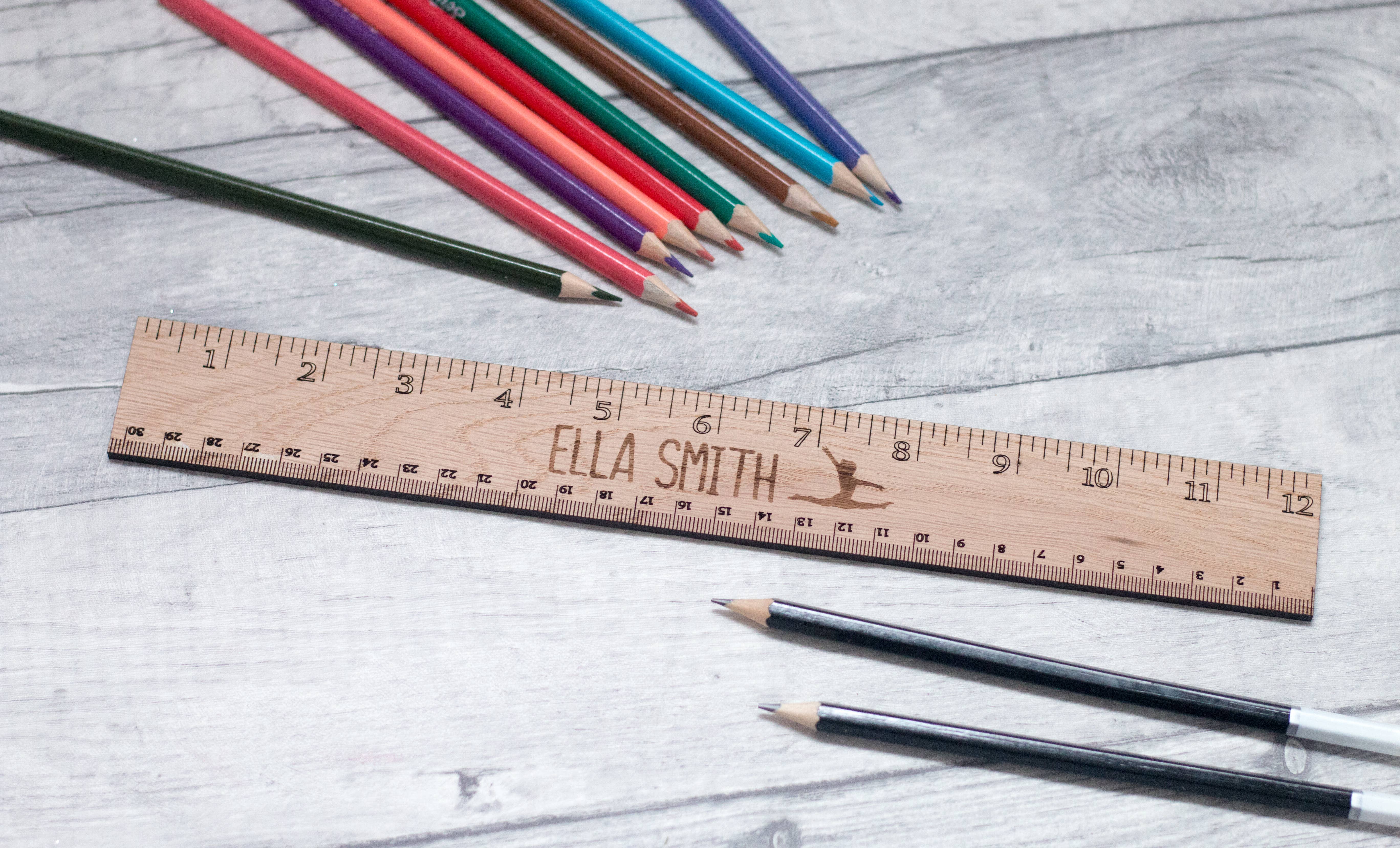 Personalised Oak Ruler craft product