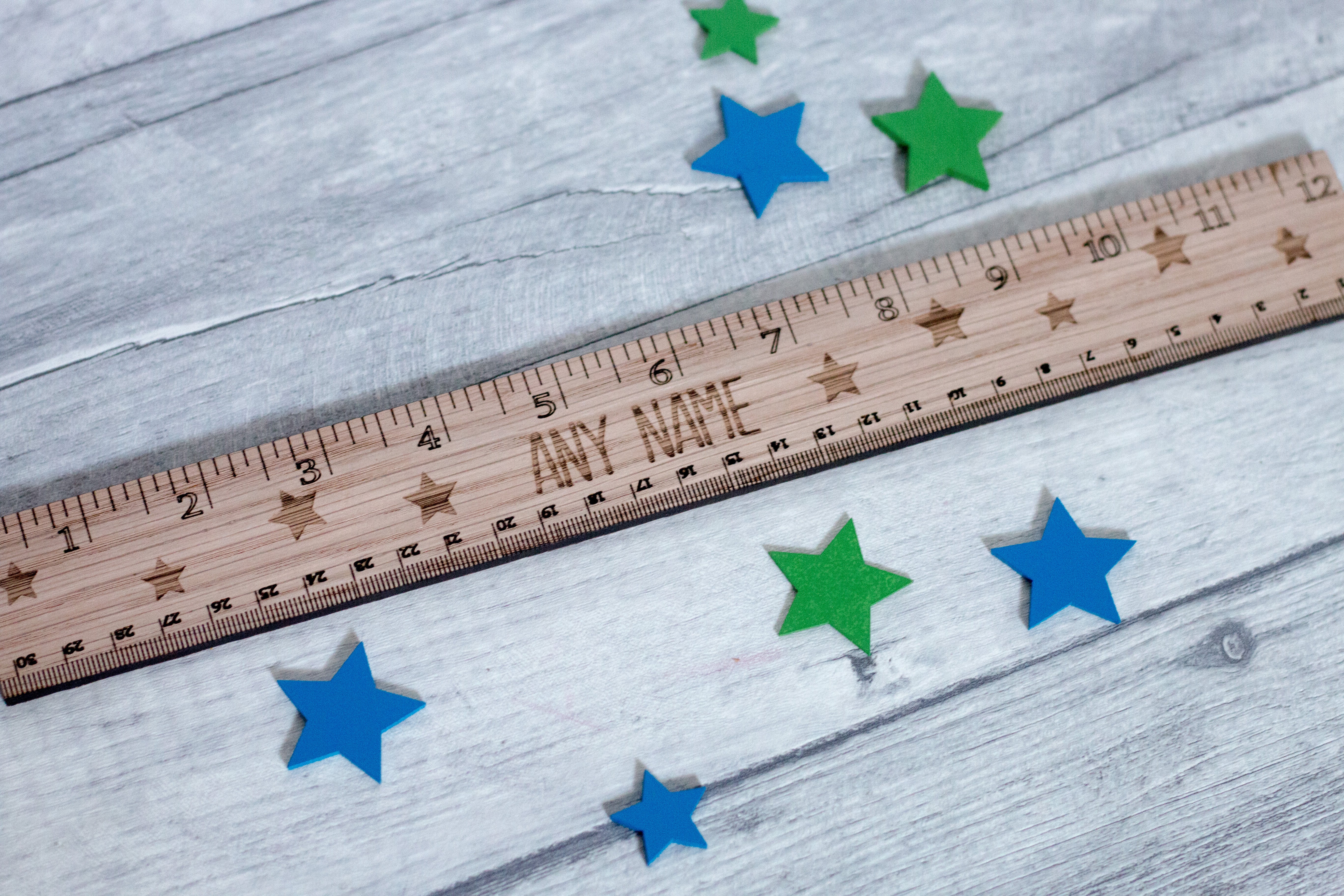 Load image into Gallery viewer, Personalised Oak Ruler craft product
