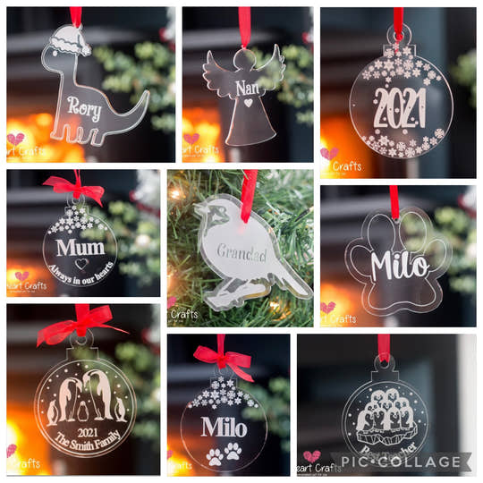 Baby's 1st Christmas Penguin Personalised Tree Decoration craft product